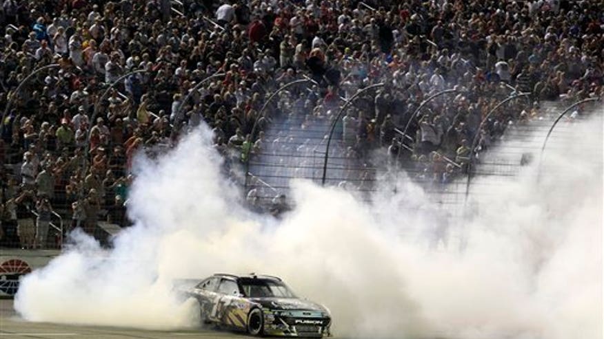 NASCAR kenseth burnout